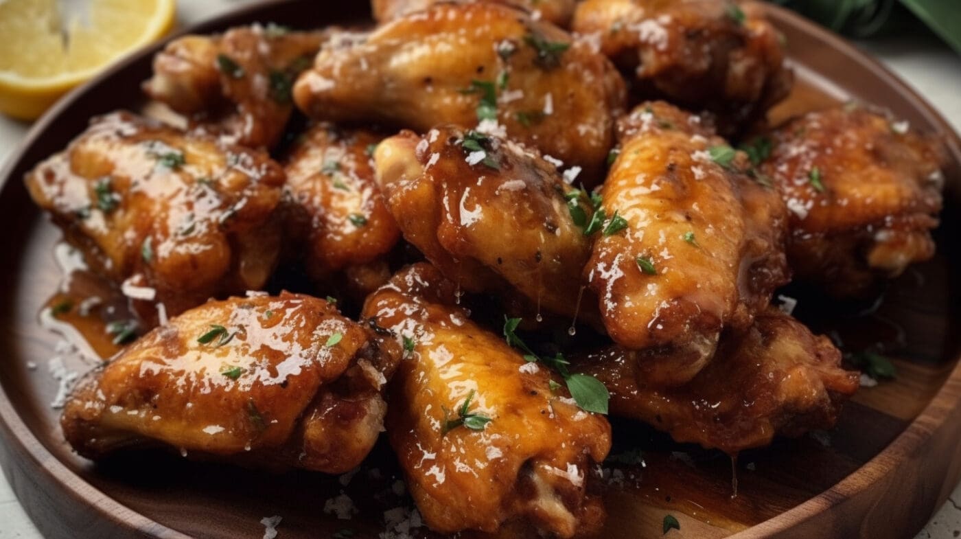 LEMON GARLIC CHICKEN WINGS