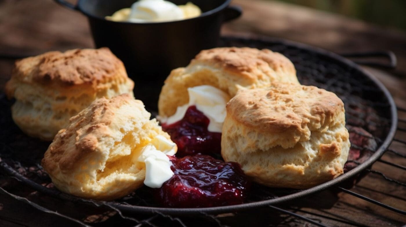 Scones with Raspberry & Pomegranate Jam!