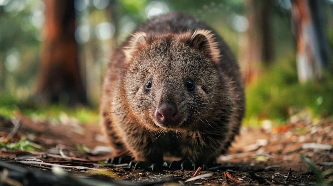 Wombat Wanderlust Wall Art – Adorable Australian Wildlife Print