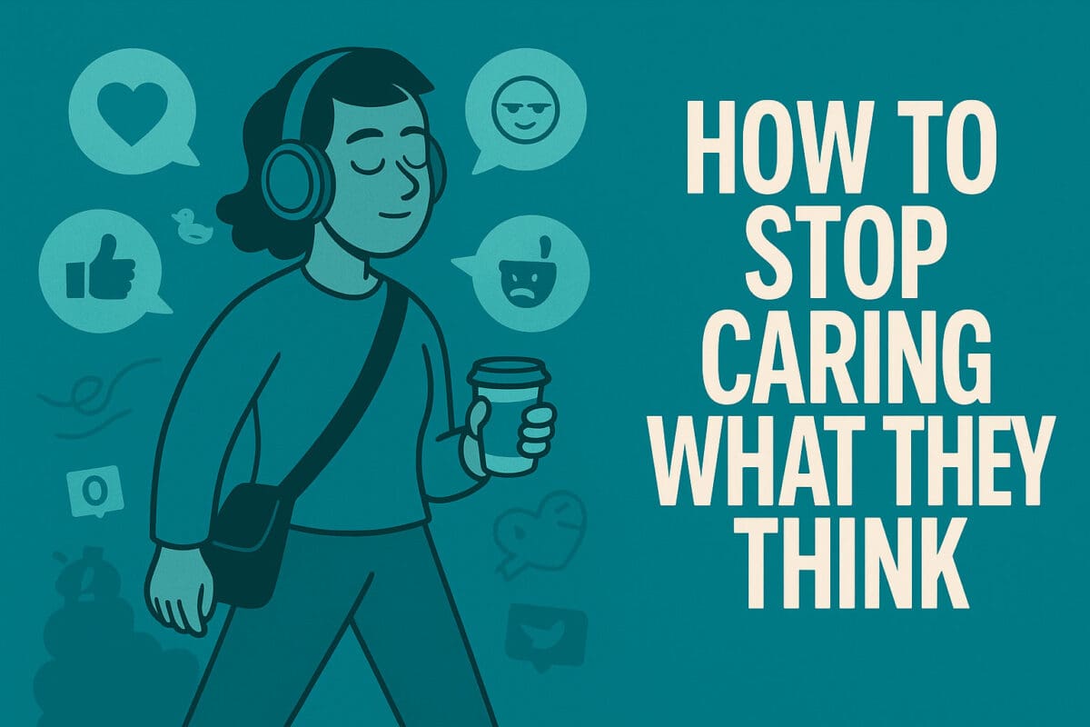 How to Care Less What People Think (Without Becoming a Jerk)
