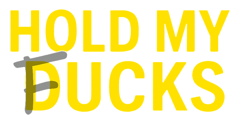 Hold My Ducks book cover – emotional survival guide by Scotty Boxa
